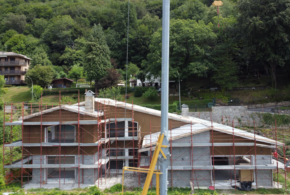 Villa, Barzio – Cantiere